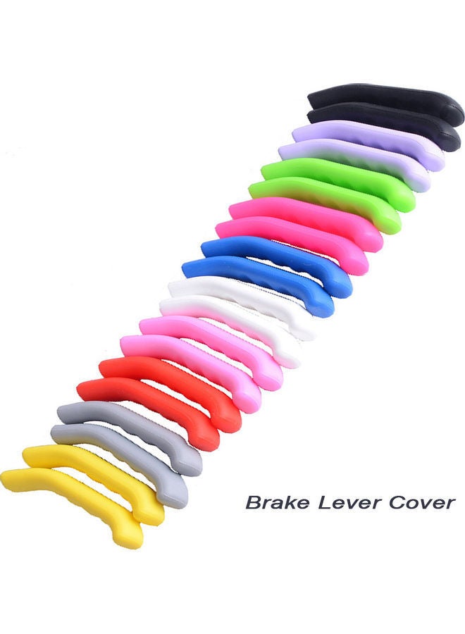 Loquat 1-Pair Mountain Bicycle Brake Levers Sleeve Anti-Slip Silicone Handle Protection Cover 15x1.5x9cm - Image 5