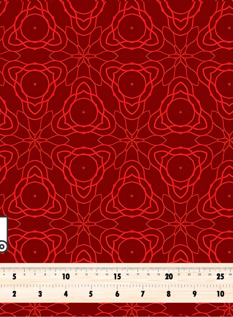 فيلاتو Ø¬Ù„Ø§Ø¨ÙŠØ© Ù…Ø®ÙˆÙŠØ± Ø§Ù„Ù„ÙŠÙ„ Ø¹Ø±Ø§Ù…Ù†ÙŠØŒ Ù‚Ù…Ø§Ø´ Ø­Ø±ÙŠØ± Ø¨Ø§Ù„ÙŠØ§Ø±Ø¯Ø©ØŒ Ø£Ø­Ù…Ø± Ø°Ù‡Ø¨ÙŠØŒ Ù†Ù‚Ø´ Ù‡Ù†Ø¯Ø³ÙŠØŒ Ø®ÙŠØ§Ø·Ø©ØŒ Ø¹Ø±Ø¶ 58 Ø¨ÙˆØµØ© - Image 4