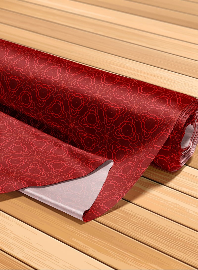 فيلاتو Ø¬Ù„Ø§Ø¨ÙŠØ© Ù…Ø®ÙˆÙŠØ± Ø§Ù„Ù„ÙŠÙ„ Ø¹Ø±Ø§Ù…Ù†ÙŠØŒ Ù‚Ù…Ø§Ø´ Ø­Ø±ÙŠØ± Ø¨Ø§Ù„ÙŠØ§Ø±Ø¯Ø©ØŒ Ø£Ø­Ù…Ø± Ø°Ù‡Ø¨ÙŠØŒ Ù†Ù‚Ø´ Ù‡Ù†Ø¯Ø³ÙŠØŒ Ø®ÙŠØ§Ø·Ø©ØŒ Ø¹Ø±Ø¶ 58 Ø¨ÙˆØµØ© - Image 5