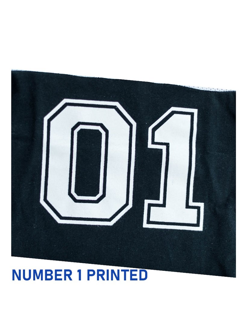 WiNi BEE Baby Boy Short Sleeve t-shirts Sport Bebe Top Baby Printed Football Tee Kids Clothes Cotton Black White Baby Clothes 0-24Months - Image 3