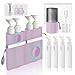 VOGOGE Travel Bottles for Toiletries, TSA Approved Travel Shampoo and conditioner Bottles with Suction Cups, Pink - Image 2