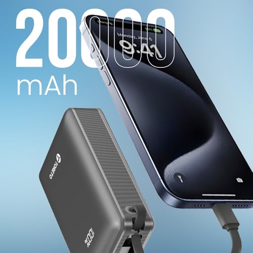 Toreto Power Storm 20000mAh 65W Laptop Fast Charging Power Bank | Multi-Protocol PD Output | Smartphone Compatible | Built-in Type-C Cable | LED Display | BIS Certified | Made in India (Black) - Image 4