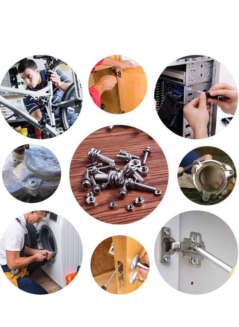 RACO Machine Screws Bolts Stainless Steel Round Head Phillips Screws Muliti Purpose Use 100 3.5x100 - Image 2