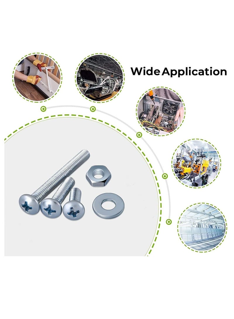 RACO Machine Screws Bolts Stainless Steel Round Head Phillips Screws Muliti Purpose Use 100 3.5x100 - Image 3