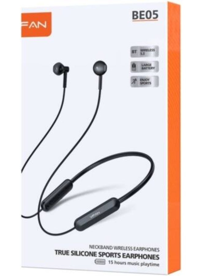 VFAN BE05 True Silicone Sports Headphones, Bluetooth 5.3, 15H Playtime, Type-C Charging, Double Noise Reduction, HD Surround Sound, Strong Bass, Clear Calls - Image 2