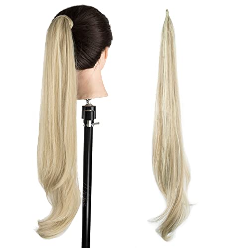 IMISSU Hair Extension Pony Tail Flexible Hair Ponytails Hairpieces Piano Dirty Blonde - Image 1