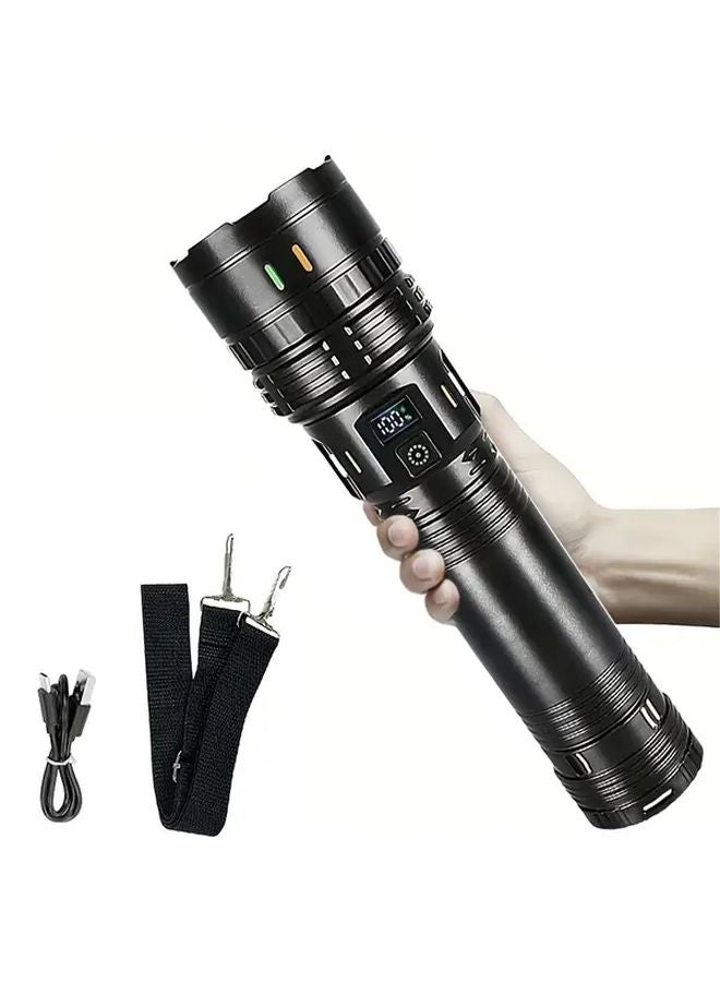 1pc Outdoor Large Emergency Flashlight Strong Light Long Range Multi Level Dimming - Image 1
