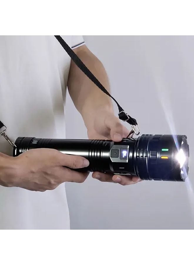 1pc Outdoor Large Emergency Flashlight Strong Light Long Range Multi Level Dimming - Image 2