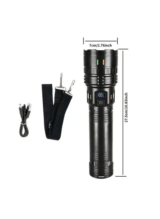 1pc Outdoor Large Emergency Flashlight Strong Light Long Range Multi Level Dimming - Image 4