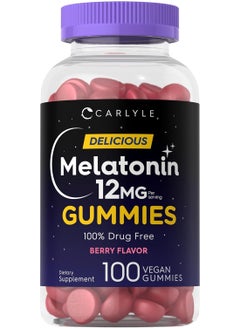 Melatonin 12mg, Berry Flavor, 100 Vegan Gummies - pzsku/Z10EDC83F5880279149E9Z/45/1741029665/e2d4783e-bfae-4d07-b401-aa78d8367998