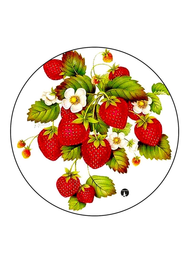RKN Strawberries Printed Mouse Pad  Multicolour