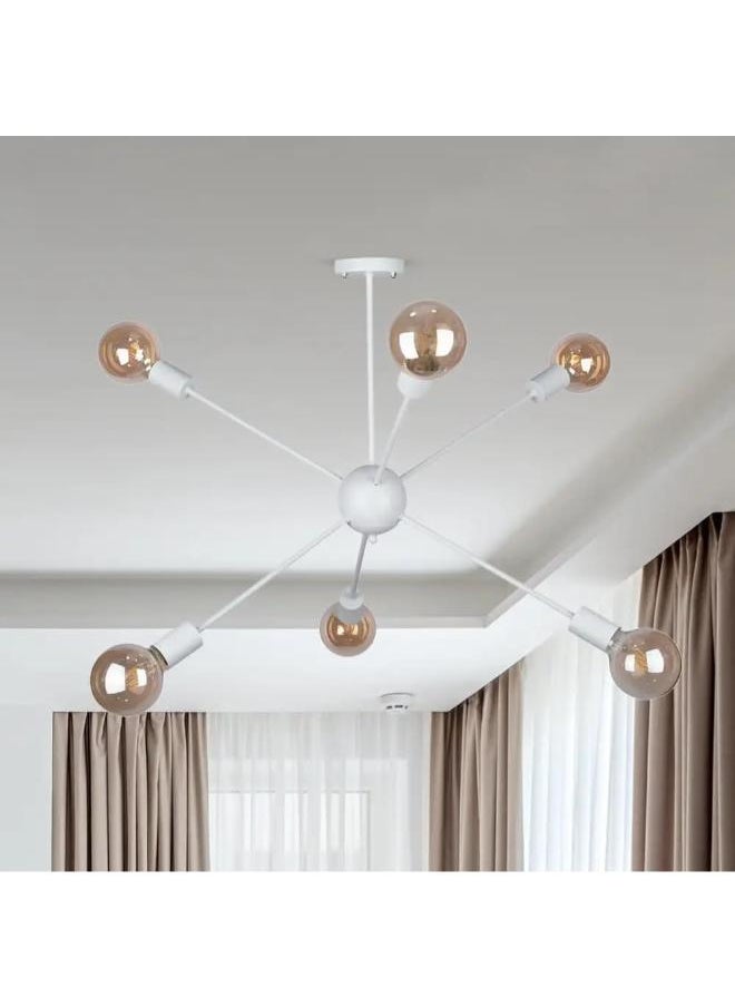 Generic Metal 6-Arm Chandelier  - Image 2