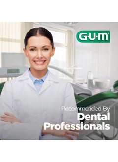 جم خيط تنظيف الأسنان المتوسع GUM Deep Clean - خيط تنظيف الأسنان المنسوج المشمع - إزالة فعالة للبلاك للأسنان الضيقة - بدون نكهة (عبوة من 6 قطع)  - Image 5