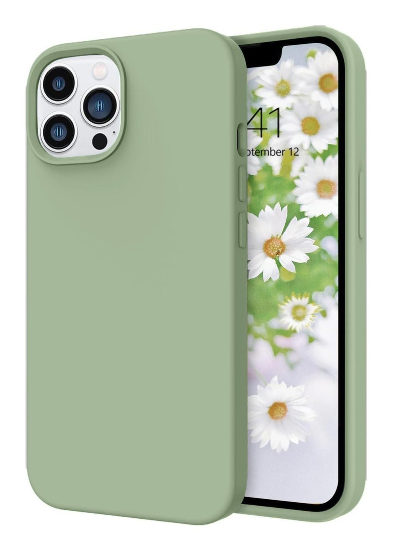 BORTONY iPhone 12 Pro Max Case Liquid Silicone Anti Scratch Anti Fingerprint Soft Silky Touch Shockproof Protective Cover 6.7 Inch - Image 1