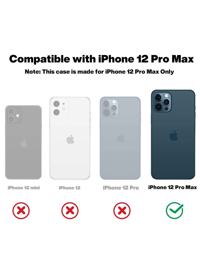 BORTONY iPhone 12 Pro Max Case Liquid Silicone Anti Scratch Anti Fingerprint Soft Silky Touch Shockproof Protective Cover 6.7 Inch - Image 2
