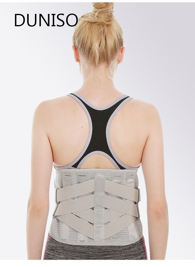 DUNISO - Back Support Brace Belt Self-Heating Lumbar Support for Pain Relief Lumbar Warmer Back Brace with Heating Pad Waist Heating Belt for Men Women and Men XL - Image 1