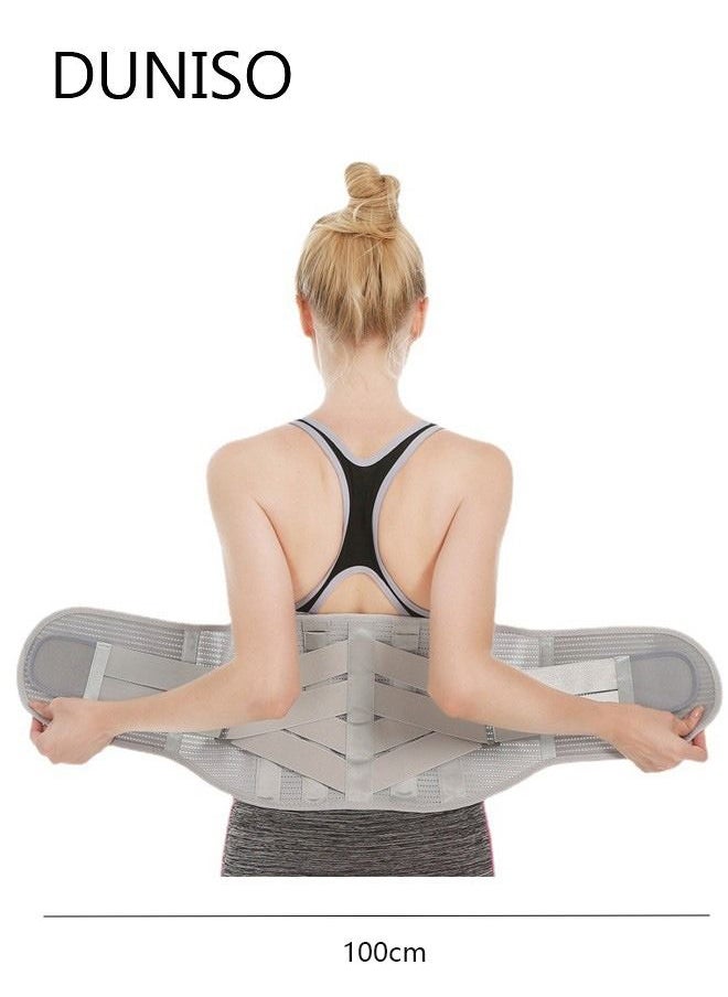 DUNISO - Back Support Brace Belt Self-Heating Lumbar Support for Pain Relief Lumbar Warmer Back Brace with Heating Pad Waist Heating Belt for Men Women and Men XL - Image 1