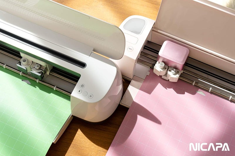 NICAPA سجادة قطع بقبضة قياسية لـ Cricut Maker 3/Maker/Explore 3/Air 2/Air/One (12x12 بوصة، 2 قطعة) سجادات قطع لاصقة قياسية خضراء لاستبدال التلحيف - Image 3