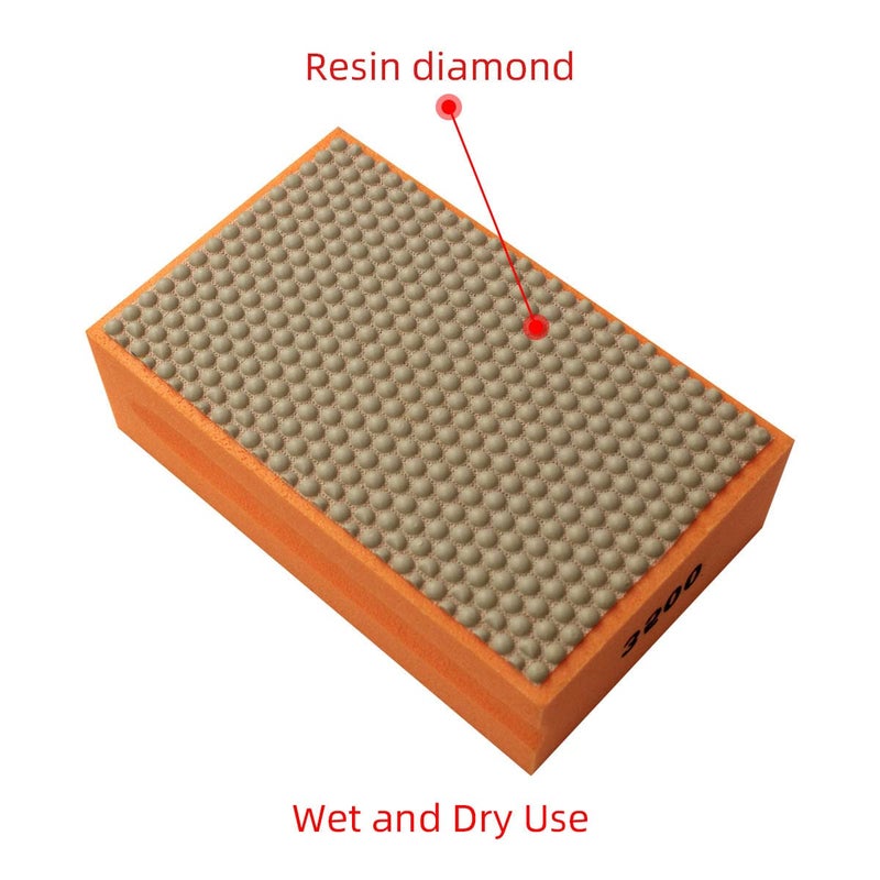BSRTTOOL Diamond Hand Polishing Pads 3500 Grit Polishing Tile Stone Marble Concrete Ceramics Granite Glass 1PCS 3500 - Image 3