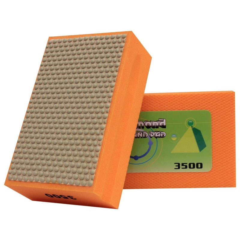 BSRTTOOL Diamond Hand Polishing Pads 3500 Grit Polishing Tile Stone Marble Concrete Ceramics Granite Glass 1PCS 3500 - Image 1