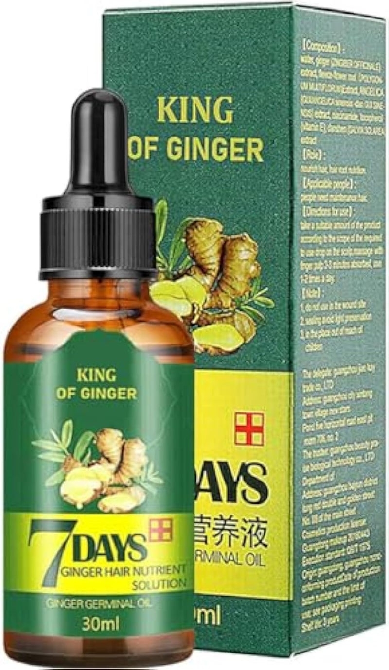 Hair Regrowth Serum, Ginger Essential Oil & Germ Serum for Hair Loss Treatment-For Longer Growth (30ml) - Image 1