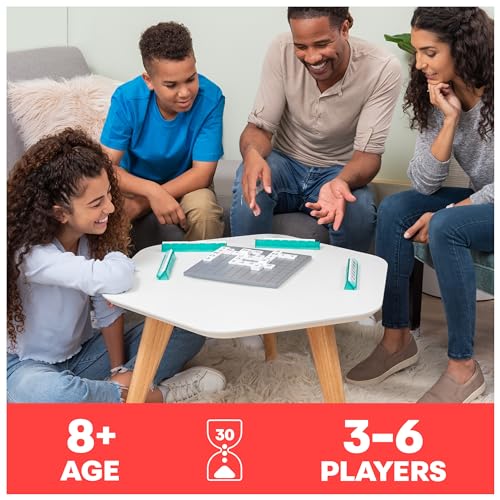 Spin Master Games ألعاب سبين ماستر، أبوردز، لعبة الكلمات القابلة للتكديس: إصدار 2023، تشمل لوحة دوارة وبطاقات حروف، نشاط الكلمات المتقاطعة الكلاسيكي للأطفال والعائلة، 3-6 لاعبين، للأعمار 8 وما فوق - Image 2