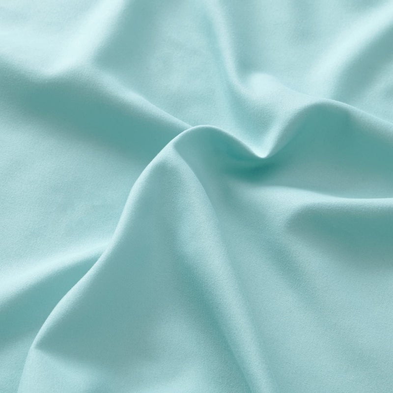 Comfort Spaces CS20-0116 Microfiber Set 14" Deep Pocket, Wrinkle Resistant All Around Elastic-Year-Round Cozy Bedding Sheet, Matching Pillow Cases, Twin, Aqua - Image 5