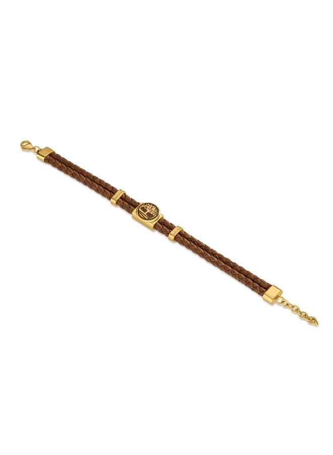 تمبرلاند Aandroscoggin Dark Brown Leather Bracelet for Men