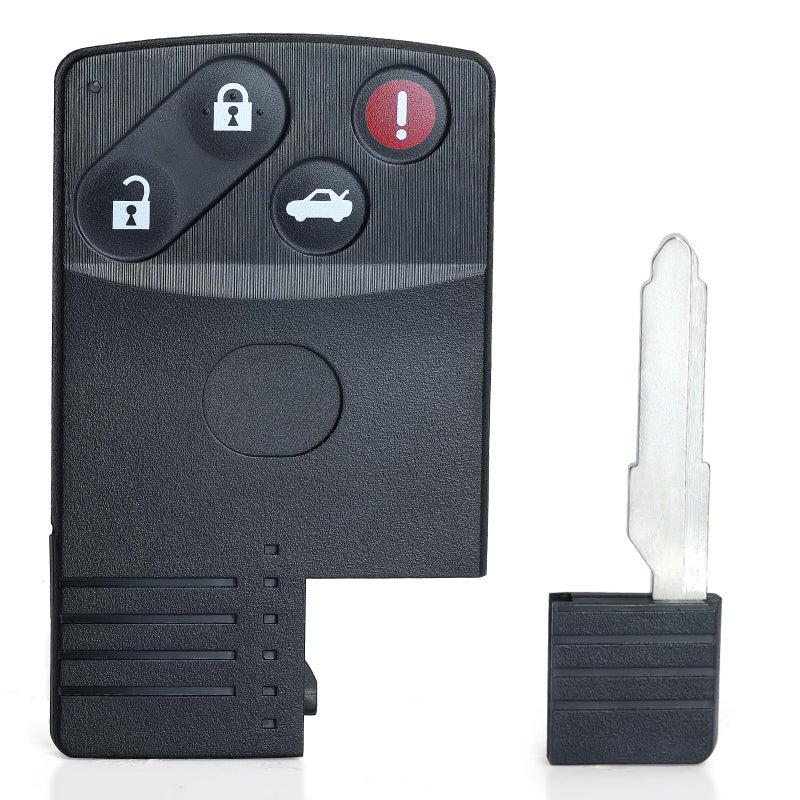 Keyecu Smart Card Remote Key Shell Case for Mazda 5 6 CX-7 CX-9 RX8 Miata 3+1 Button