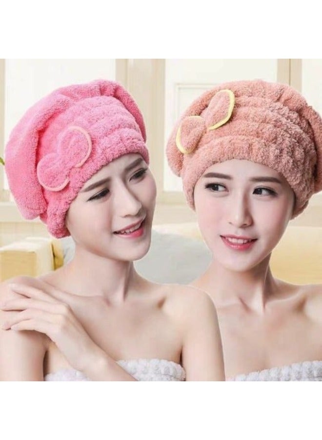 قبعات فعالة لتجفيف الشعر من الألياف الدقيقة - تجفيف سريع، حماية من أضرار الحرارة، وتصميم أنيق للشعر الرطب والشعر المجعد ومنشفة تجفيف الشعر متعدد الألوان - Image 2