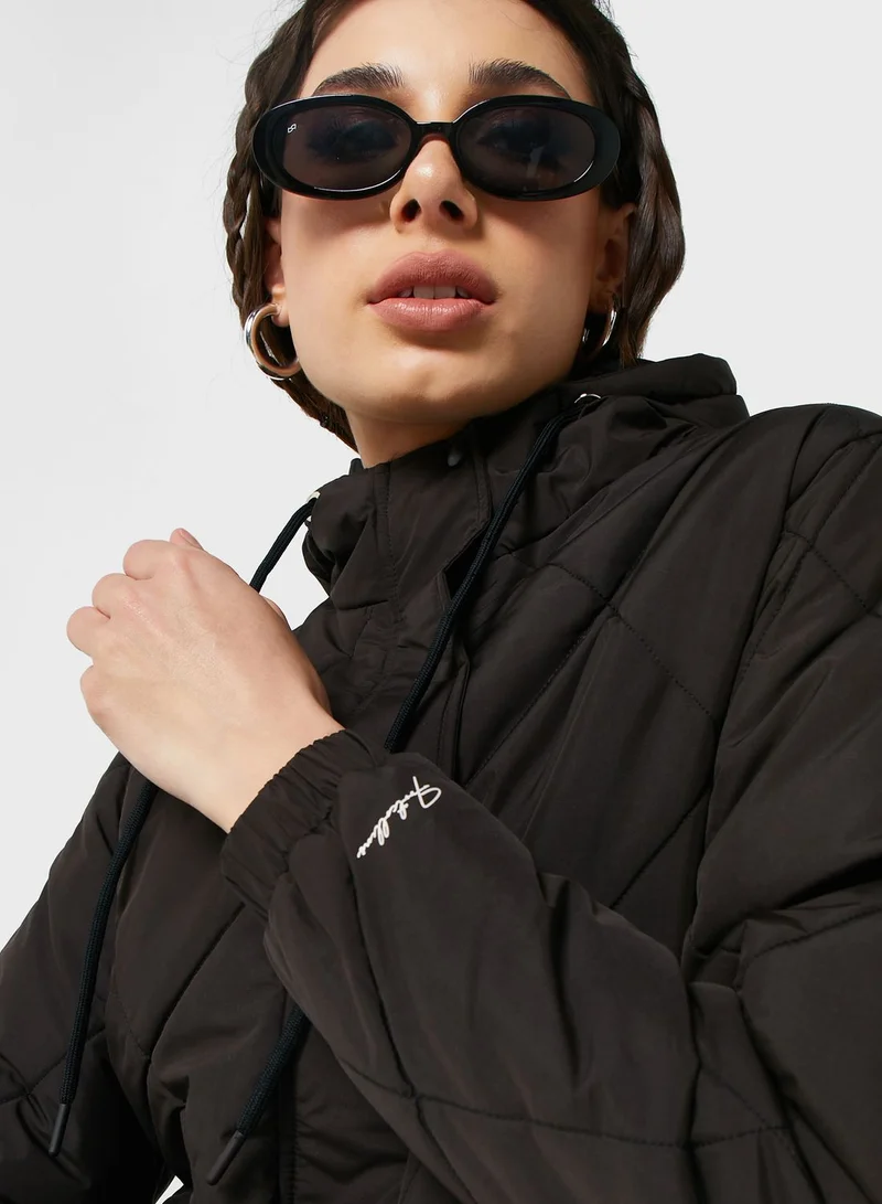 Urban Minx Urban Minx Urban Minx Classic Padded Jacket With Hood