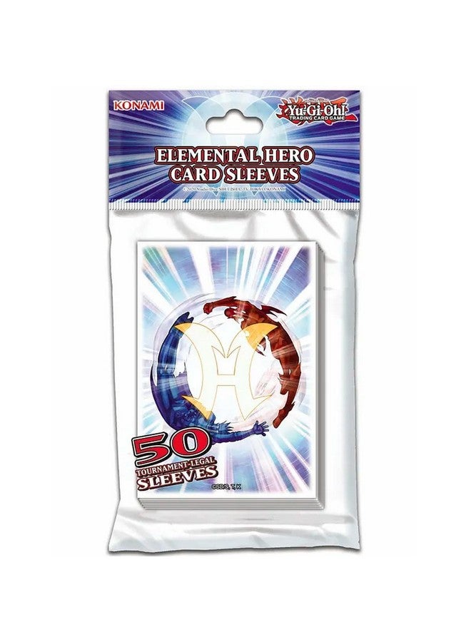 Konami Yu-Gi-Oh! Elemental Hero Card Sleeves (50-Pack) - Konami Card Sleeves - Image 1