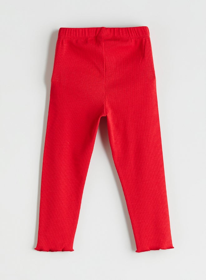 ال سي وايكيكي ليقنغ بناتي أساسي بخصر مطاطي - Image 3