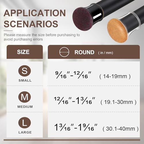 OCONDA 20 Pcs Chair Leg Floor Protectors for Hardwood Floors, Black Rubber Furniture Sliders with Felt, Silicone Furniture Leg Caps Covers (Fit Round Diameter:9/16" to 12/16") - Image 2