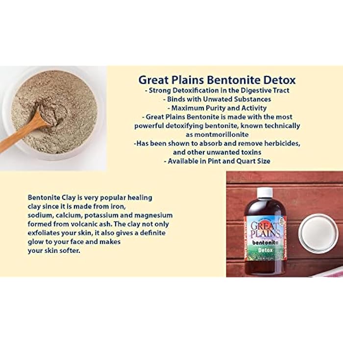 Yerba Prima Bentonite, Detox Pint, 16 Ounce - Liquid Clay Supplement - Food Grade - Natural Internal Cleanse - Image 4