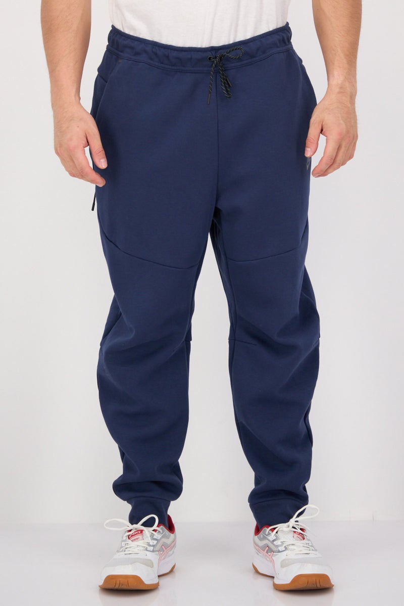 Nike Men Slim Fit Brand Logo Training Sweatpants, Navy Blue  - Image 1
