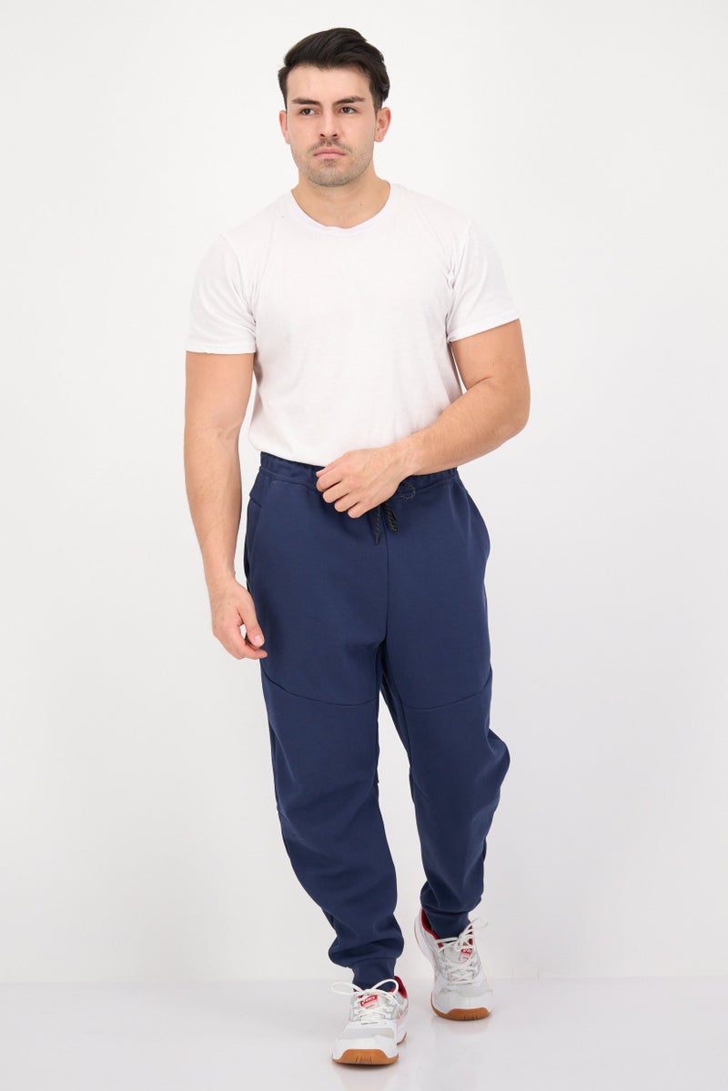 Nike Men Slim Fit Brand Logo Training Sweatpants, Navy Blue  - Image 4