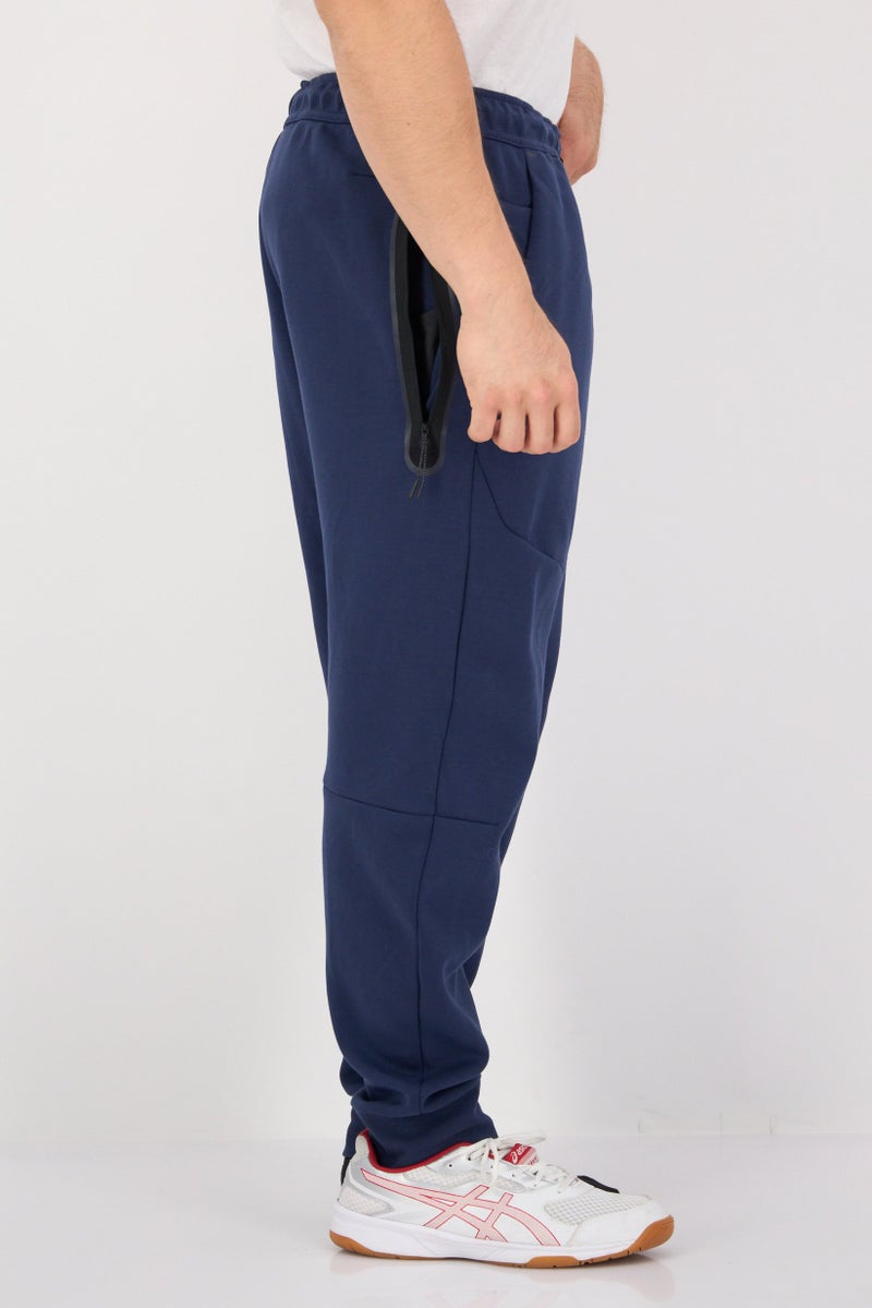 Nike Men Slim Fit Brand Logo Training Sweatpants, Navy Blue  - Image 3