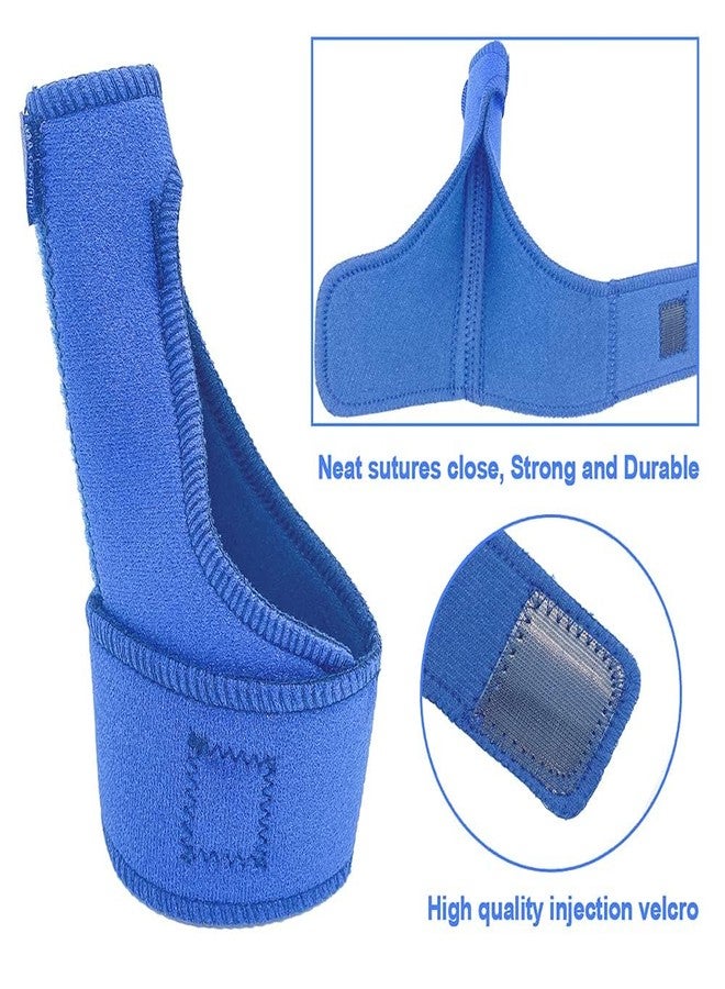KUDIZE Thumb Brace Thumb Spica Splint Stabilizer for Pain Sprains Arthritis Tendonitis Carpal Tunnel & Trigger Finger - Immobilizer Wrist Strap - Right Hand Or Left Hand - Universal (Blue) - Image 2