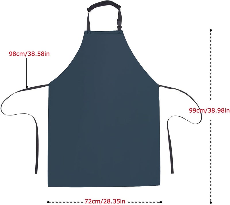 Homsolver Heavy Duty Vinyl Waterproof Apron for Unisex Adult, Ultra Lightweight, Chemical Resistant Industrial Work Apron - Image 4