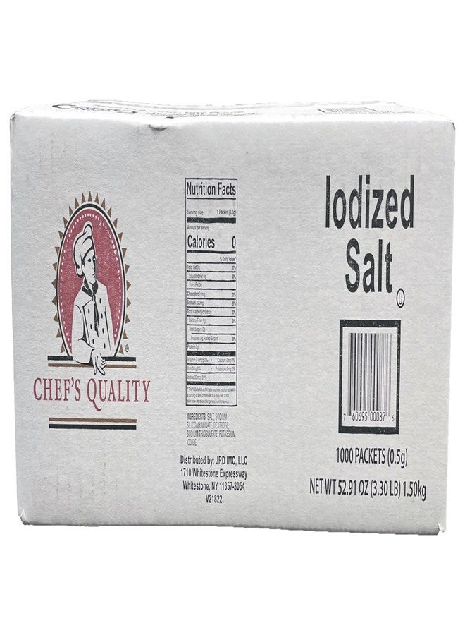 Chef's Quality Individual Salt Packets - Portable Salt Packets - OU-Kosher (1000 Salt Packets) - Image 2