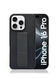 Case Cover For Apple iPhone 16 Pro With Magnetic Hand Grip 3 in 1 Black