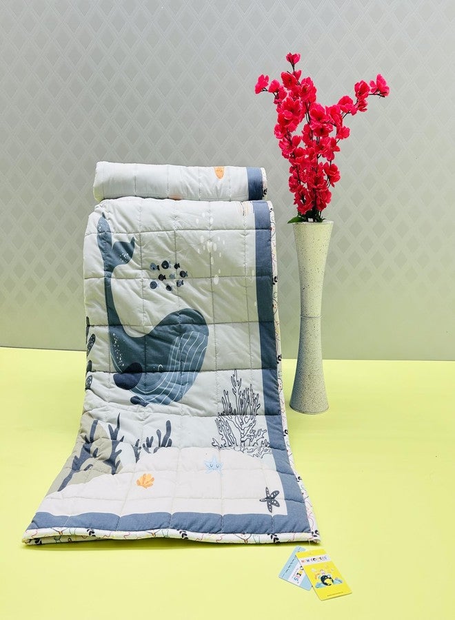 NEW COMERS Duvet Quilt Blanket for Baby and Kids|Multiuse Products|Ac Room Blanket for Summer|Infants Winter Comforter|Newborn Baby Blanket-Quilt-135x115x2cm-758| TC - 100 - Image 5