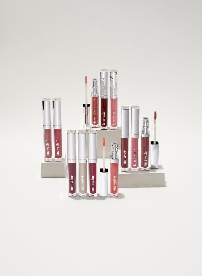 Lune+Aster Vitamin C+E Lip Gloss | Non-Sticky, High-Impact Shine, Buildable-Sheer Formula - Gold Glaze - Image 4