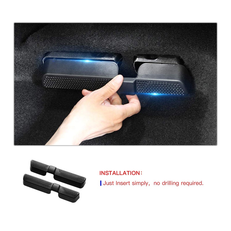 Generic CDEFG [2 Pieces] Car Air Condition Outlet Vent Grilles Covers for Tiguan 2 [2015-2019] ABS Floor Vent Protector  - Image 2