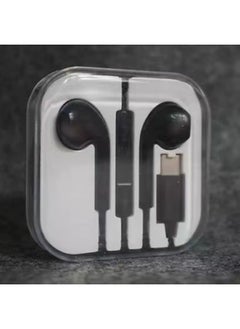 Generic Headphones For Apple 15 Huawei TYPE-C Mobile Phone Wire Control With Wheat Universal Wired Headphones Manufacturers Wholesale-Color: Black (digital Audio Version)  - Image 1