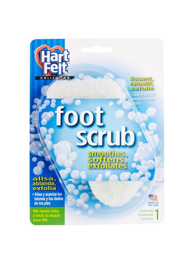 HartFelt Foot Exfoliating Sponge Chemicalfree Foot Scrubbers For Smooth & Soft Feet Gentle Sponge Pad For Callus Removal Dead Skin & Cleansing Made In Usa 1 Count - Image 1