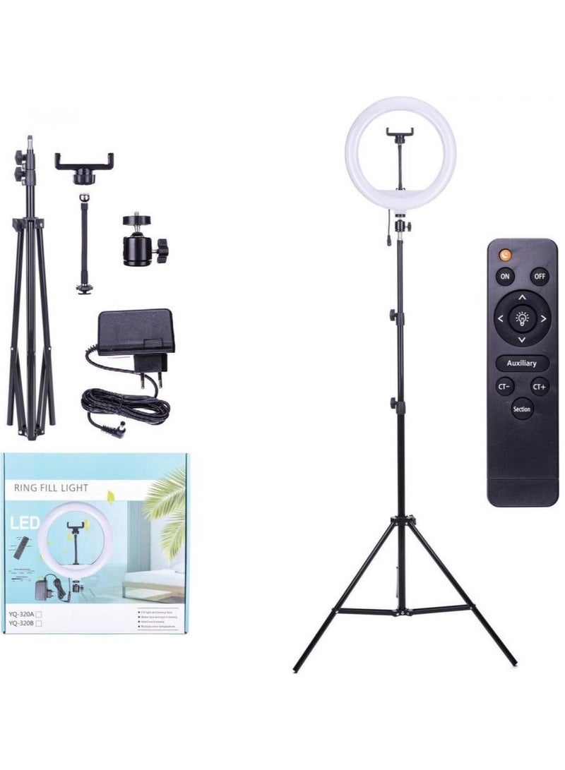 ضوء حلقة احترافي مع جهاز تحكم عن بعد YQ-320A - Image 2