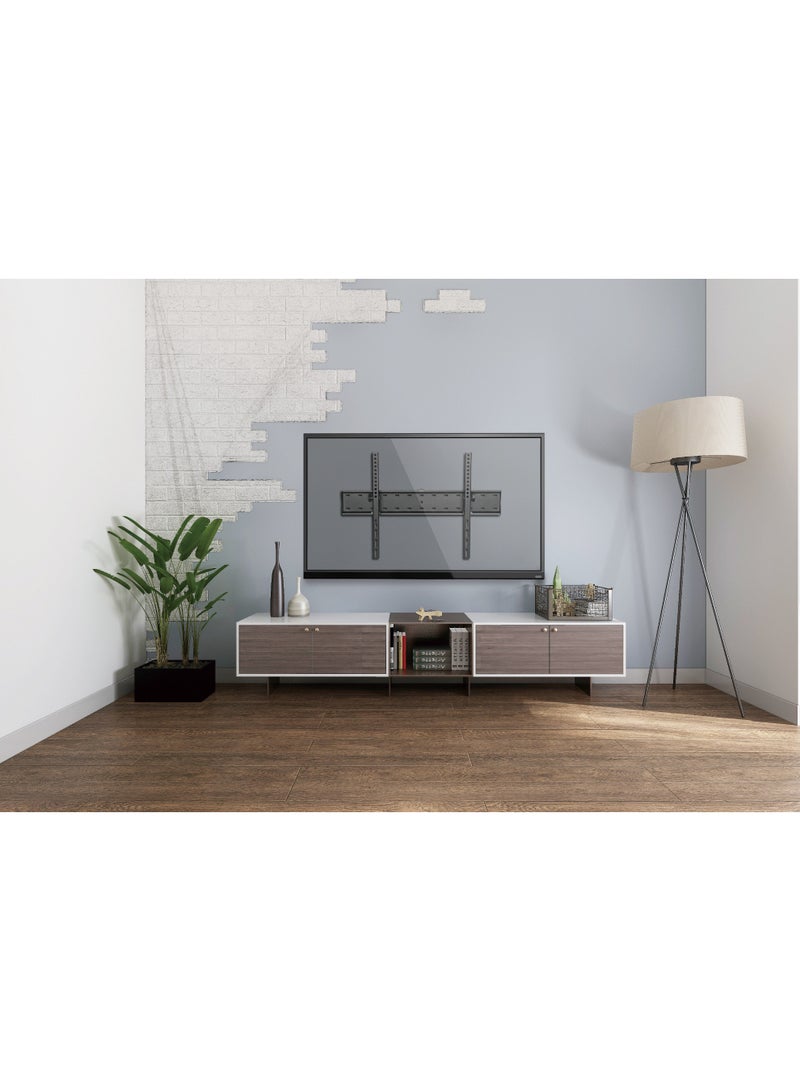 Skill Tech Skilltech SH 63T Heavy-Duty Tilt TV Wall Mount Bracket for 32"-75" Large Screens | Massive 75kg Capacity | Max VESA 760x500 | Glare-Reducing +15°/-15° Adjustable Tilt | Black - Image 4