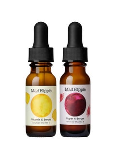 Mad Hippie Mad Hippie Travel-Size Skin Care Set - Skin-Brightening Vitamin C Face Serum + Skin-Firming Super A Retinol Serum, Day & Night Dual Pack, 0.5 Fl Oz Ea (2 Piece Set)  - Image 1